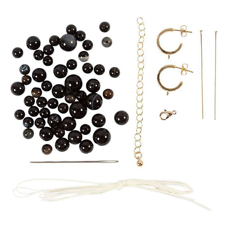 Kreativunternehmen https: www.cchobby.nl mini-hobbyset-jewelry-necklace-and-earrings-black-white-1-box