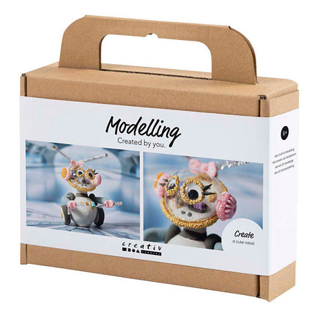 Kreativunternehmen https: www.cchobby.nl mini-hobbyset-boetseren-robot-grey-pink-1-doos
