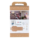 Creativ Company Modellbau-Hobby-Set, Weihnachtsfiguren aus Zellstoff, verschiedene Farben, 1 Box