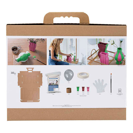 Kreativunternehmen https: www.cchobby.nl maxi-hobbyset-boetseren-vazen-van-papier-mache-diverse-colours-1-doos