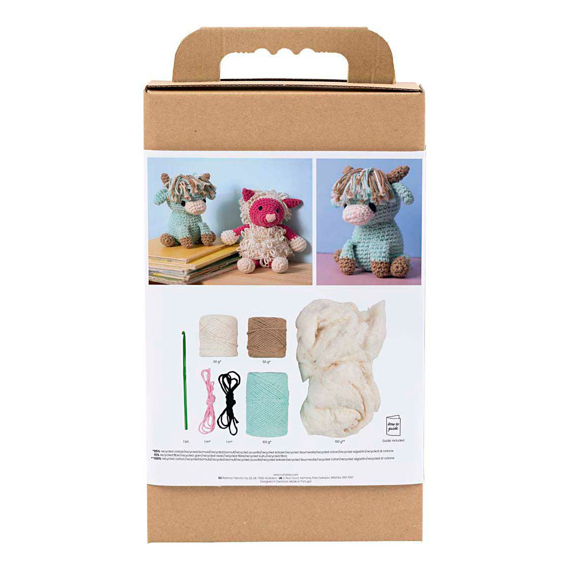 Kreativunternehmen https: www.cchobby.nl hobbyset-amigurumi-cow-beige-mint-1-doos