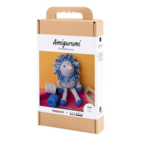 Kreativunternehmen https: www.cchobby.nl hobbyset-amigurumi-lion-navy blue-light grey-1-box