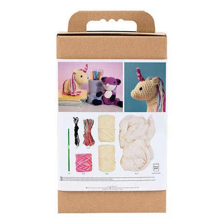 Kreativunternehmen https: www.cchobby.nl hobbyset-amigurumi-unicorn-rainbowcolors-1-box