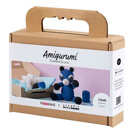 Kreativunternehmen https: www.cchobby.nl hobbyset-amigurumi-raccoon-black-blue-1-doos