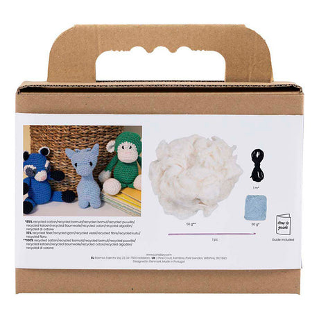 Creativ Company Hobby-Set Amigurumi, Giraffe, hellblau, 1 Box