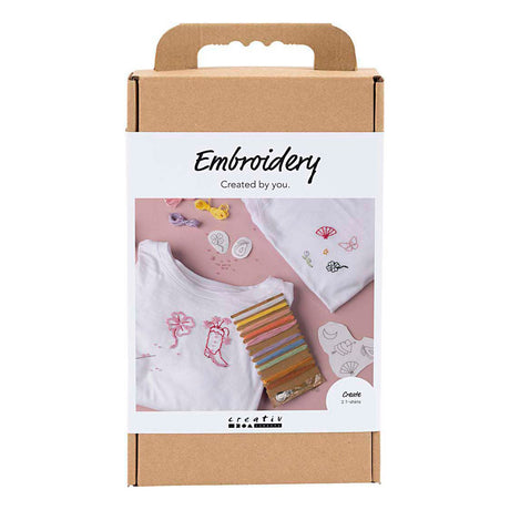 Creativ Company Hobby-Set Stickerei, T-Shirt, weiß, 1 Box