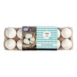 Creativ Company Eier, H: 6 cm, weiß, 12 Stück 1 Box