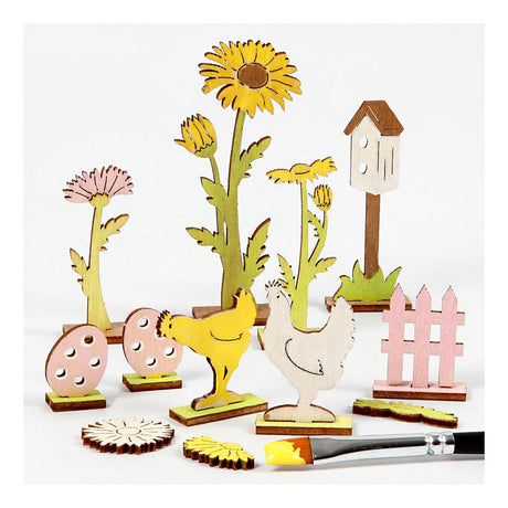 Creativ Company DIY Holzfiguren, L: 15,5 cm, B: 17 cm, Stärke 3 mm, 1 Box