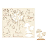 Creativ Company DIY Holzfiguren, L: 15,5 cm, B: 17 cm, Stärke 3 mm, 1 Box