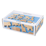 Creativ Company Holztiere, Bauernhof und Safari, H: 3-14,5 cm, Stärke 2 cm, 44 Stück 1 Box