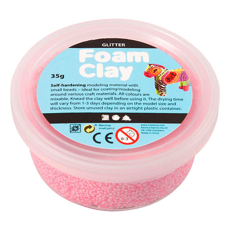 Creativ Company Foam Clay Glitzer hellrot - 35gr.