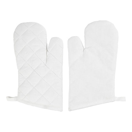 Creativ Company Ofenhandschuh, Größe 18x28 cm, 145 gr, weiß, 2 Stück 1 Box