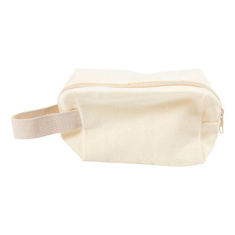 Creativ Company Kosmetiktasche, H: 10 cm, T: 5 cm, B: 14 cm, hell natur, 1 Stück