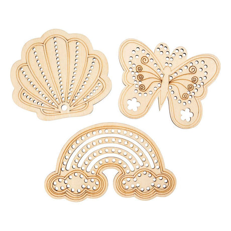 Kreativunternehmen https: www.cchobby.nl wood-shape-with-holes-rainbow-shell-butterfly-size-7-5-13-cm-24-piece-1-box