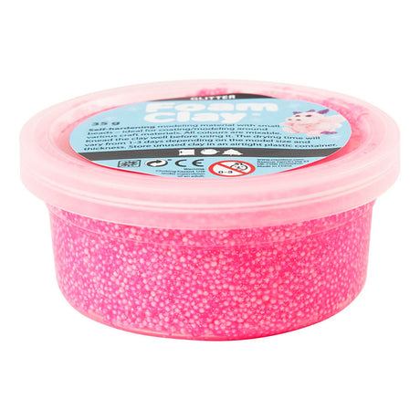Foam Clay ®, Glitzer, rosa, 35 gr 1 Box