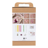 Creativ Company Hobby-Set Krepppapier, Blume, Pastellfarben, 1 Box