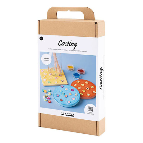 Creativ Company Hobby-Set Gießen, Fliesen, Blau, Rot, Gelb, 1 Box