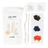 Creativ Company Hobby-Set Kerzenherstellung, Seifenblasen-Sojakerze, Beige, Hellblau, Creme, 1 Box