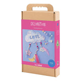 Creativ Company Hobby-Set Dekoration, Wolke, Mond, Stern, Glitzerfarben, Pastellfarben, 1 Box