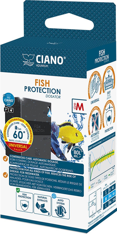 Ciano - Aquariumstaubsauger - Fische - Fischschutzdosierer m - 7x5,5x15cm - 1Stk