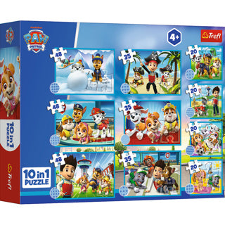 Trefl puzzel 10 in 1 paw patrol team | 2 stuks