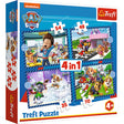Trefl Puzzle 4 in 1 Paw Patrol 35+48+54+70 Teile | 2 Stk