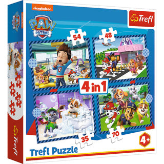 Trefl Puzzle 4 in 1 Paw Patrol 35+48+54+70 Teile | 2 Stk
