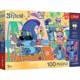 Trefl puzzel stitch stranddag 100 stuks | 3 stuks