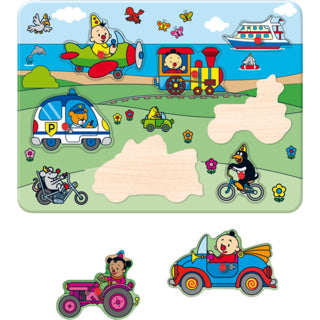 Bumba-Puzzle - Holzeinlegepuzzle - Fahrzeuge