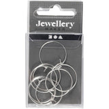 Creativ Company Ohrring, D 20 mm, versilbert, 8 Stück 1 Box