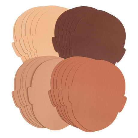 Farbgebiete - Farben wie ich Gesichtsformen, set von 24 (4 Farben)