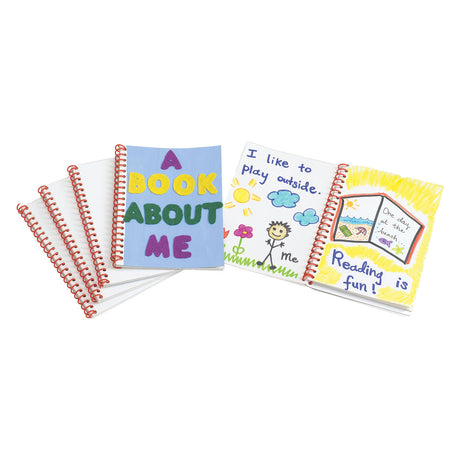 Färben - Notebook Blanco mit weißem Cover, 24 -Set von 24