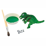 Farbgebiete Bouwpacket Houten 3D Dinosaurus, 4 Set von 4