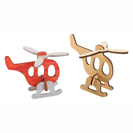 Farbkaufpaket Houten 3D -Fahrzeuge, 4 -Set von 4
