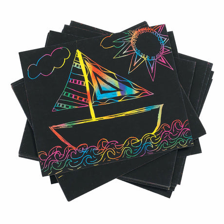 Colorations - Rubbelkarten-Regenbogenfarben, 100er-Set