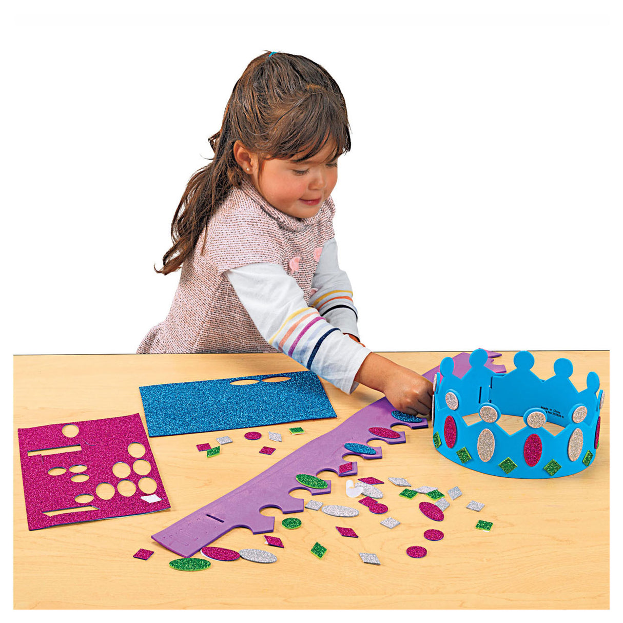Colorations-Bastelpaket zur Herstellung von Kronen, 16-tlg.