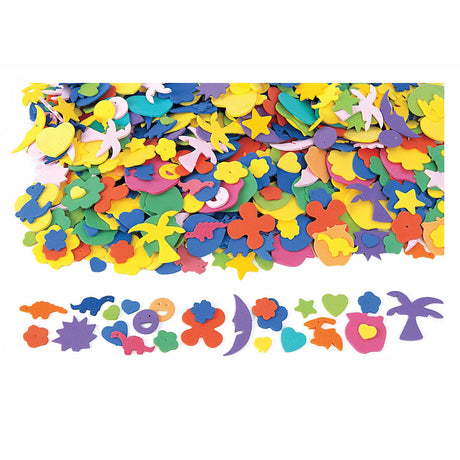 Farbgebiete - Fun Foam Figuren, 1000st.