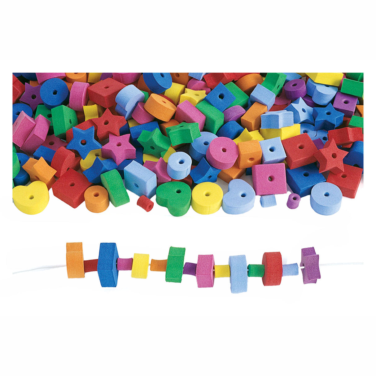 Colorationen - Schaumstofffiguren-Perlenset, 500-tlg.