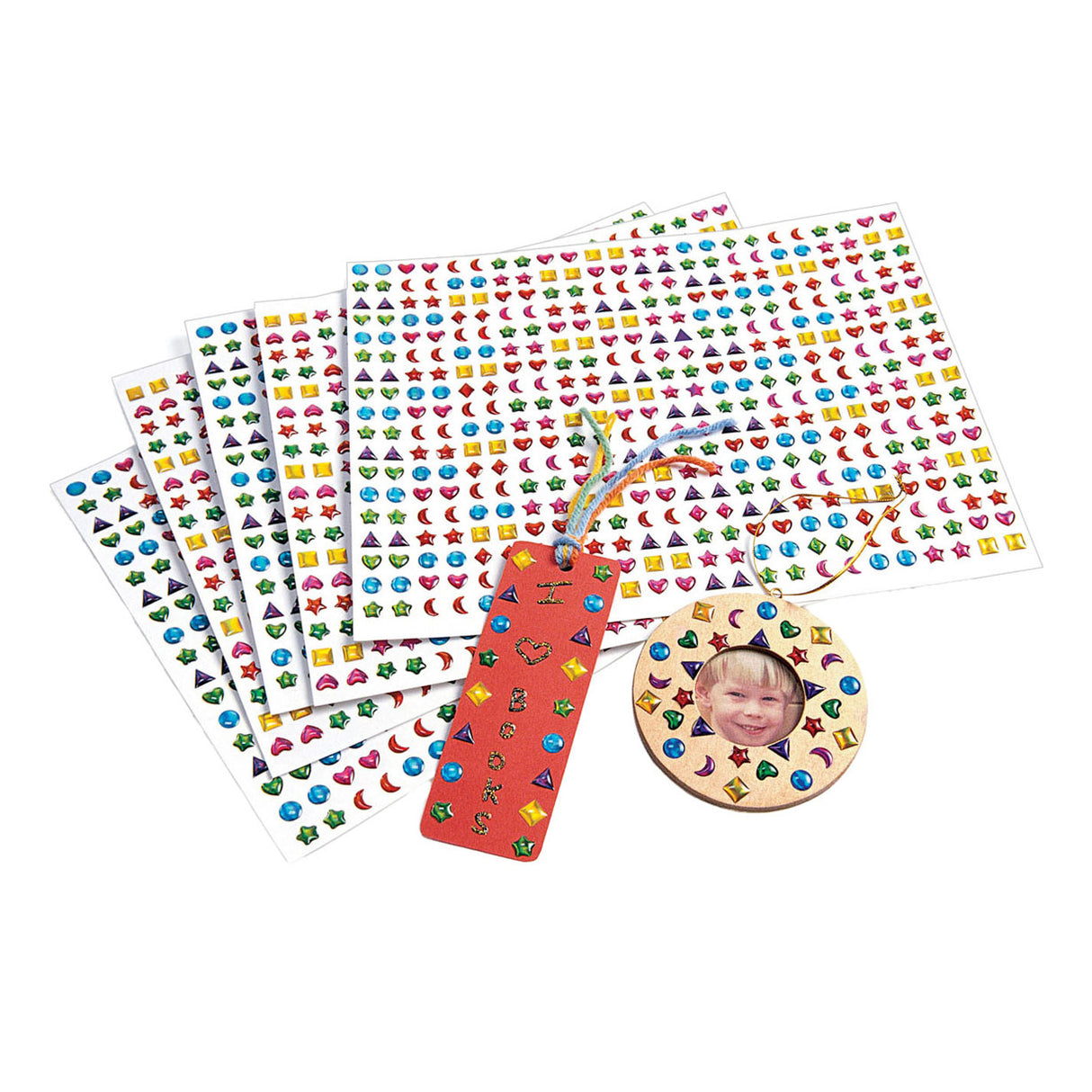 Farbgebiete - 3D -Edelsteinaufkleber, 2150st.