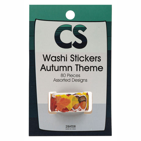 Colorations - Washi Sticker Herbstthema auf Rolle, 80 Stk.
