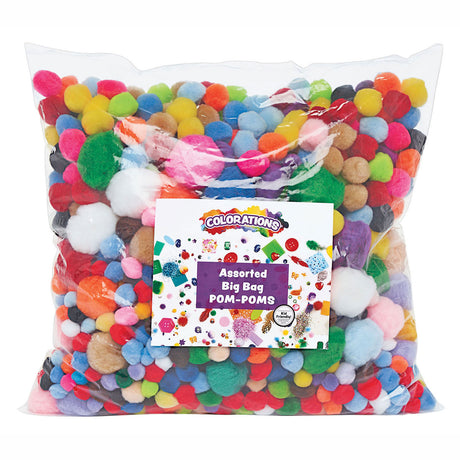 Colorationen - Beutel mit Pompons 450 Gramm, 1200 Stück.