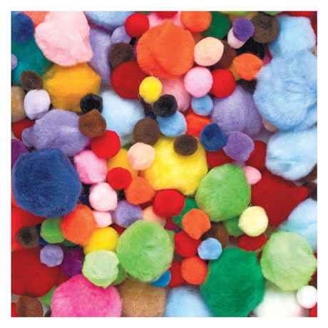 Colorationen - Beutel mit Pompons 450 Gramm, 1200 Stück.