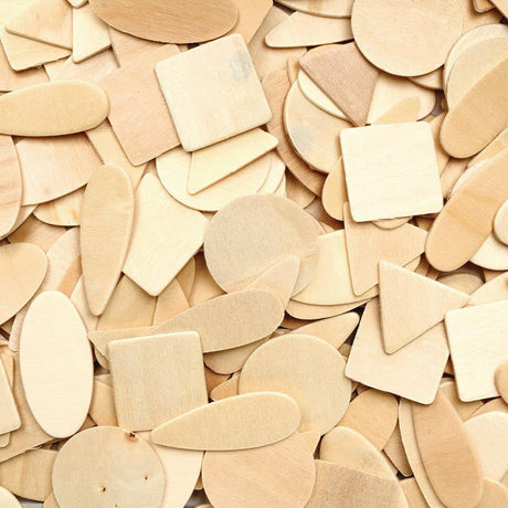 Färbungen - geografische Holzformen, 1000 Stück.