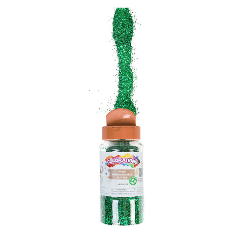 Colorations - organic degradable glitter - Green, 113 grams