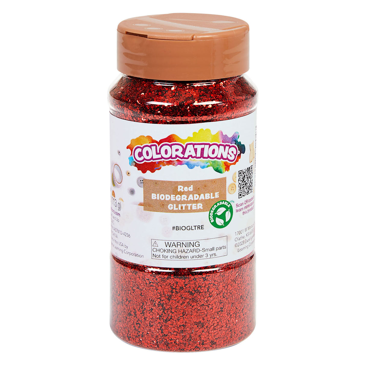 Colorationen – biologisch abbaubarer Glitzer – rot, 113 Gramm