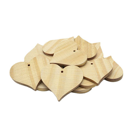 Färben - Holz Herzverzierungen groß, 20.