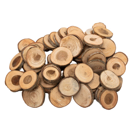 Färbung - unverarbeitete Holzscheiben 3-5 cm, 1 kg