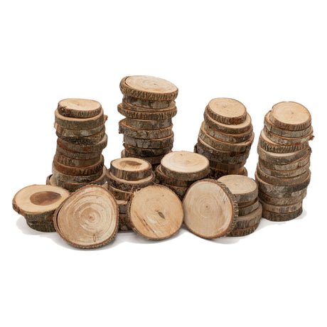 Färbung - unverarbeitete Holzscheiben 3-5 cm, 1 kg