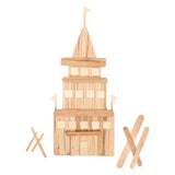 Färbung - Holzbastelstäbe vielfältiges Klassenzimmerset, 1200st.