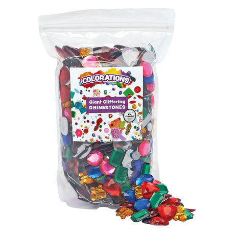 Färben - glitzernde Strasssteine groß, 453 Gramm